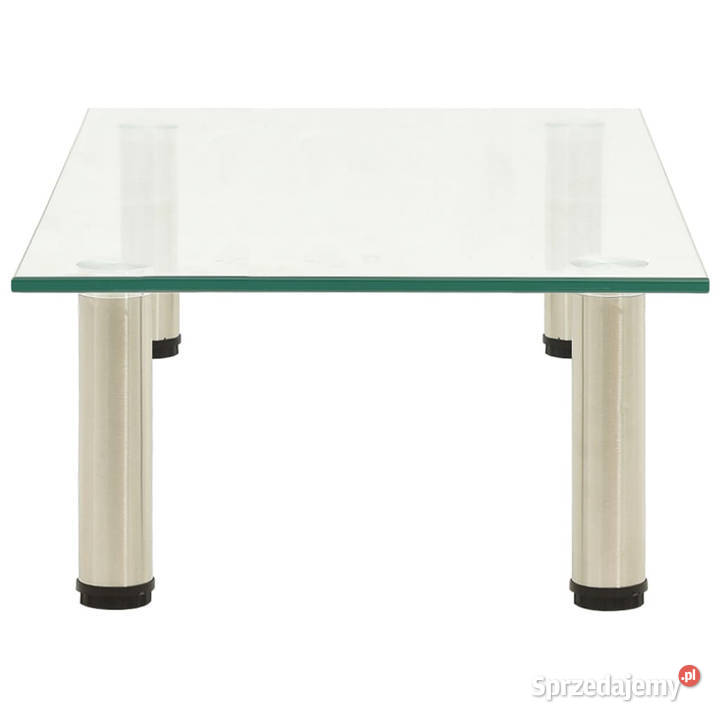 Stojak pod TV przezroczysty 60x35x17 szkło mazowieckie Warszawa