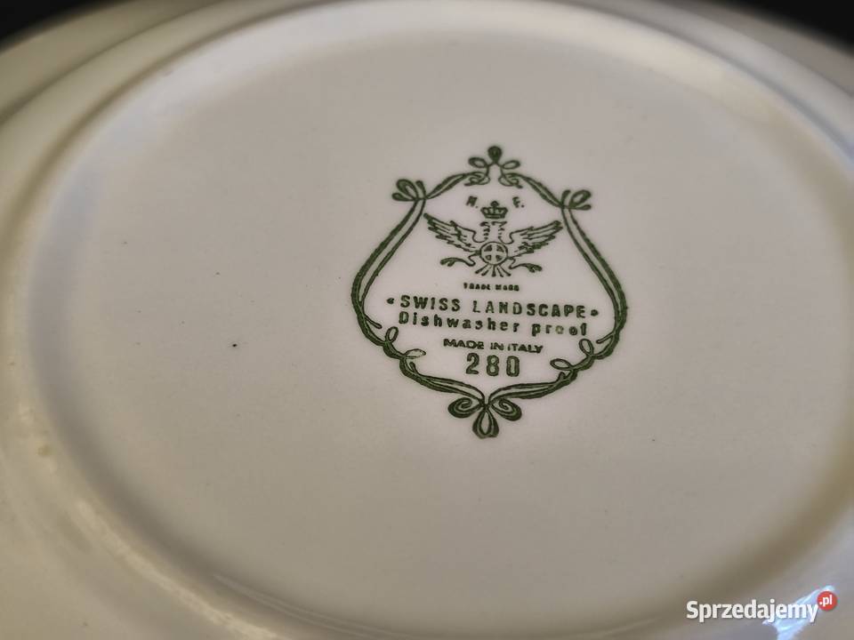 Talerz głęboki włoski Swiss Landscape lubelskie Chełm