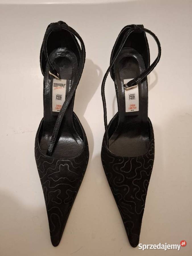 Piękne Damskie Szpilki czarne rozmiar 37 Łomża