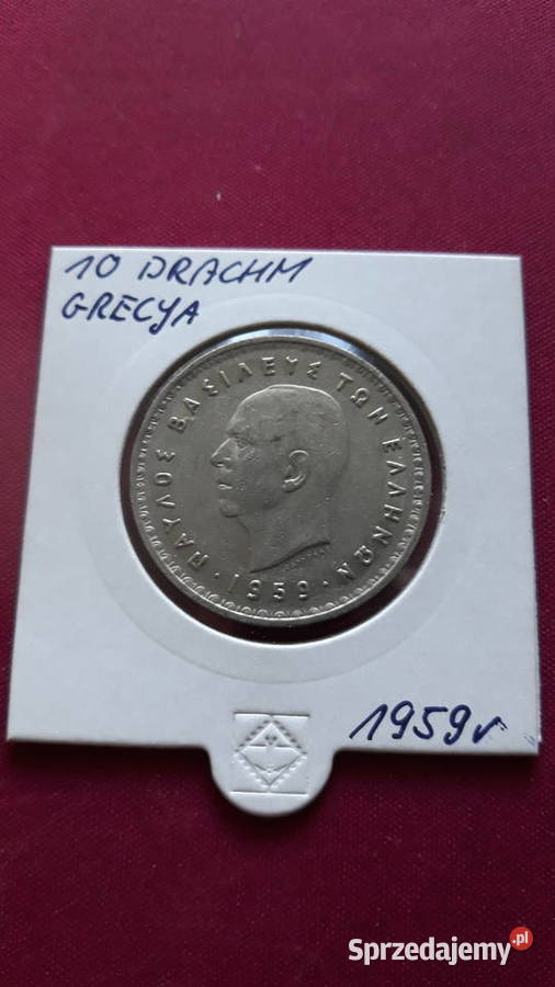 10 Drachm Grecja 1959 r Konin