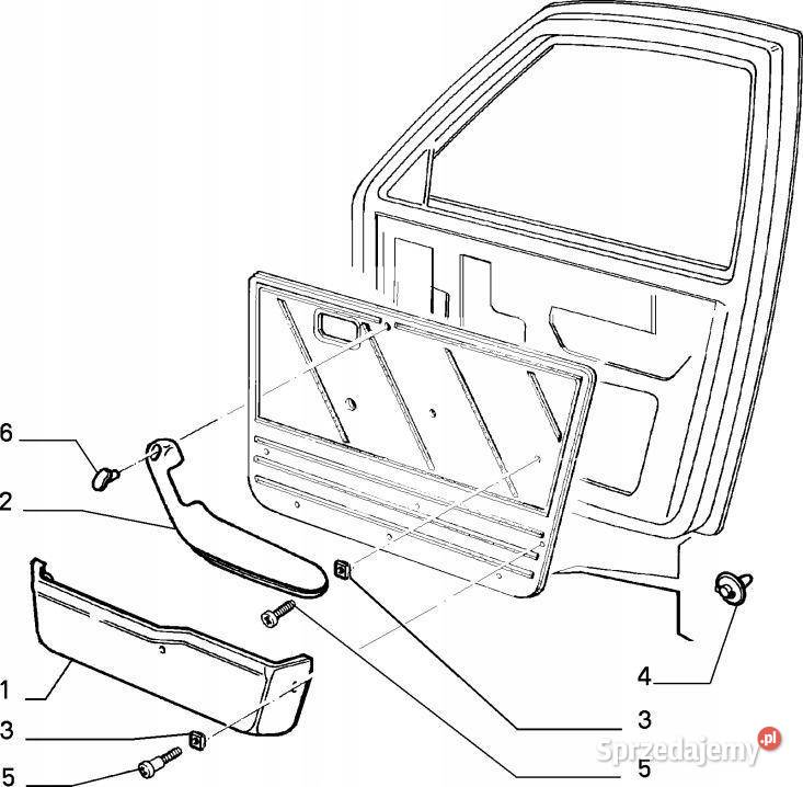 PODŁOKIETNIK PRAWY PRZÓD FIAT UNO 1989 182269080