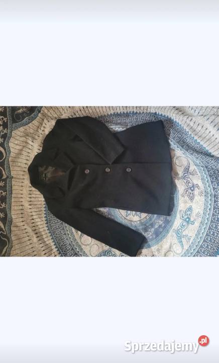 Płaszcz czarny zara Rozmiar 38(M) Kurtki i płaszcze Poznań