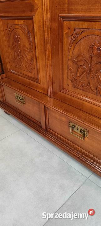 Piękna biblioteka witryna eklektyczna antyk Łagów