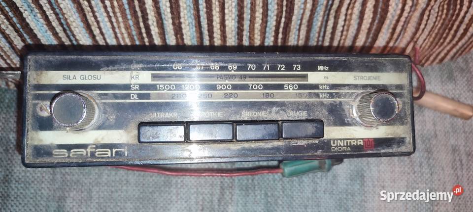 Radio Safari UNITRA PRL fiat syrena warszawa 125 podkarpackie Boguchwała