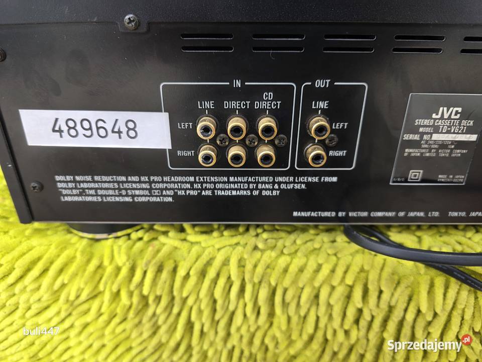 deck jvc tdv621 3head sprzedam