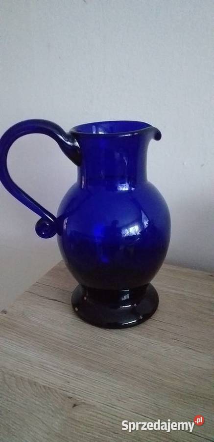 Kobaltowy dzbanek z czasów prl sprzedam
