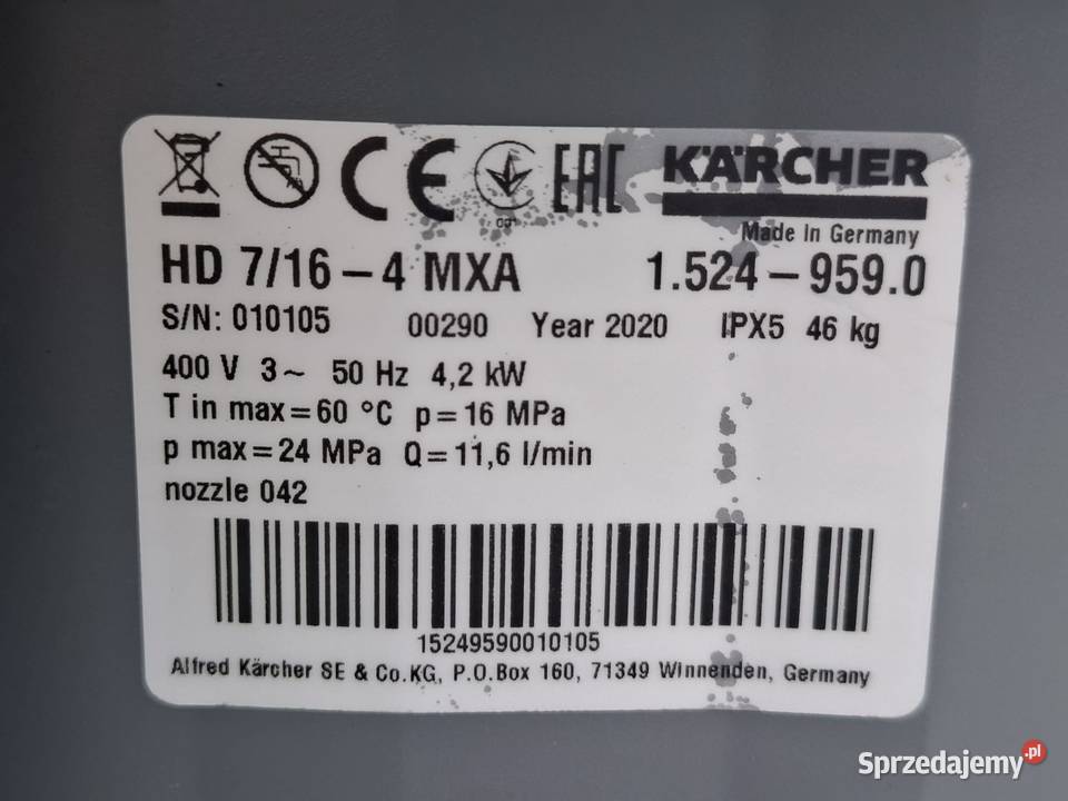 Myjka Karcher HD 7164MX super stan 2020 Zwijacz Radom