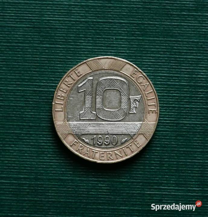 FRANCJA 10 franków 1990r śląskie Gliwice