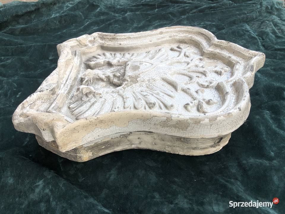 Antyk kafel Godło Orzeł biały Polska Łowicz