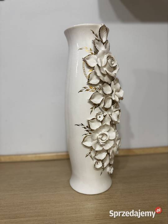 Elegancki ręcznie wykonany ceramiczny wazon wielkopolskie Nowy Tomyśl sprzedam