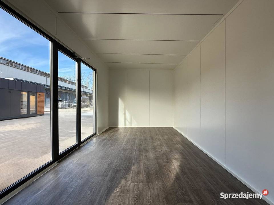 Nowoczesny kontenerpawilon 700 300 kompaktowy 21m2 śląskie Katowice