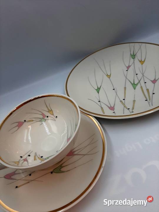 Zestaw filiżankapodstawek i talerz sygnWunsiedel Porcelana i szkło kujawsko-pomorskie sprzedam