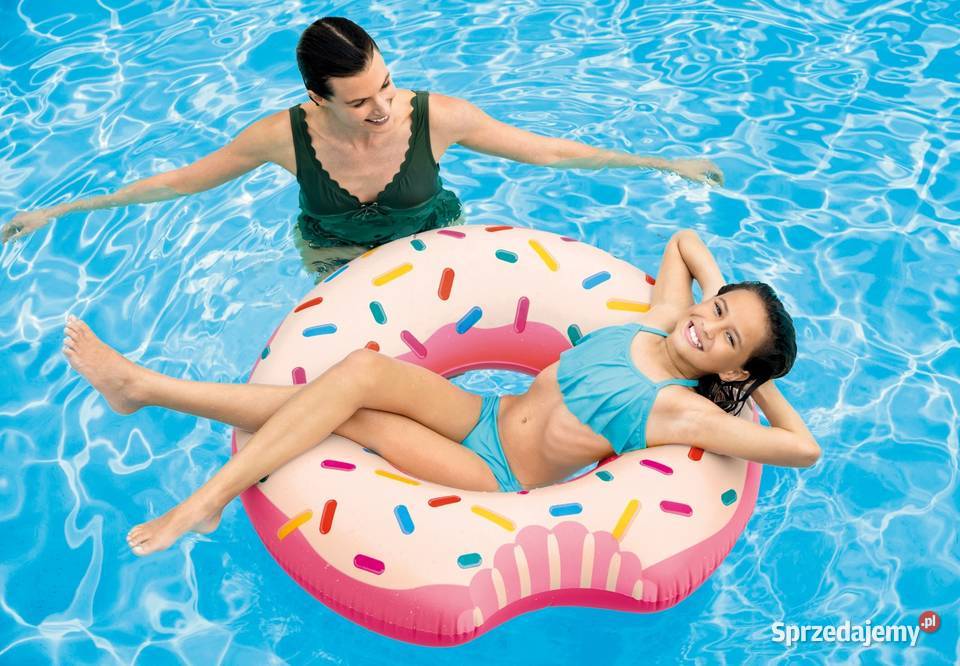 Dmuchane koło do pływania cukierkowy donut 94x23 Akcesoria basenowe