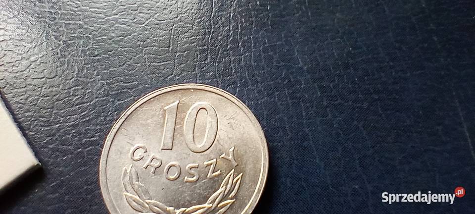 Stare monety 10 groszy 1974 PRL Polska piękna podkarpackie Lesko