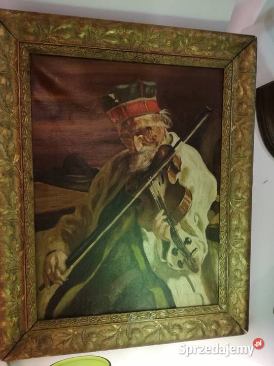 STARY OBRAZ OLEJ SKRZYPEK BRONOWICKI małopolskie Kraków