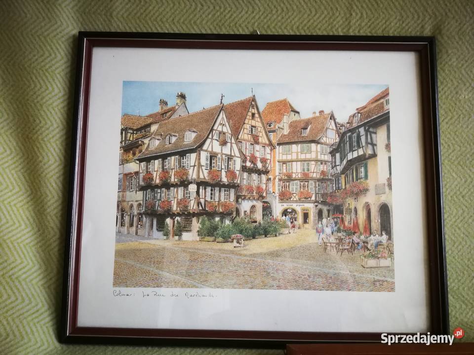 Zestaw obrazów Płótno Rzeźba Rama Monet 5 sztuk Szczecin sprzedam