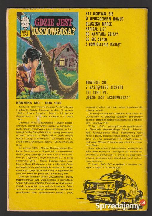 KAPITAN ŻBIK KRYPTONIM WALIZKA 1974 WYDANIE 1 Kultura i Rozrywka łódzkie Łódź