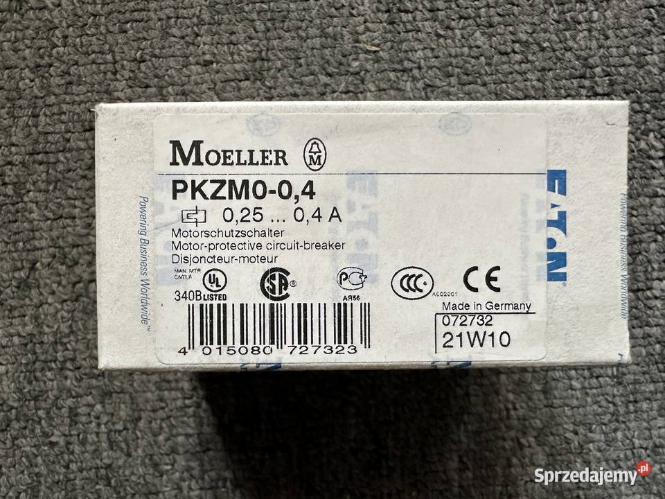 Wyłącznik silnikowy PKZM004 072732 Eaton Moeller