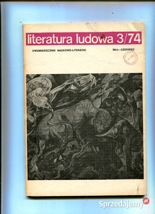Literatura ludowa Rocznik 1974 Komplet 5 miękka Książki i Podręczniki Szczecin