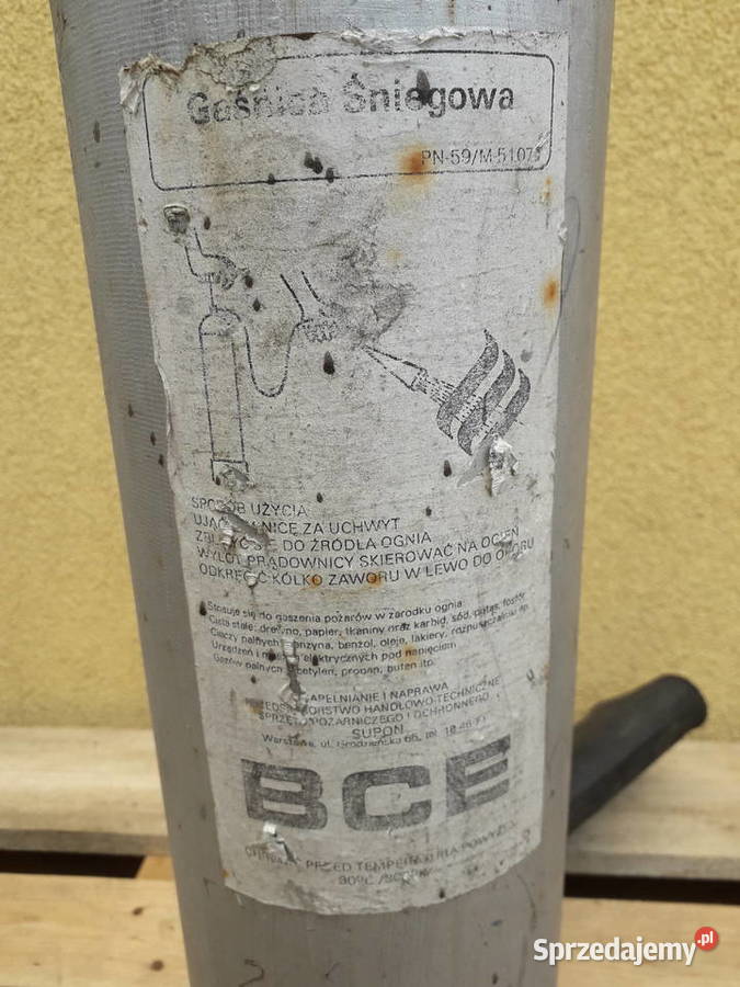 Gaśnica śniegowa Kutno sprzedam