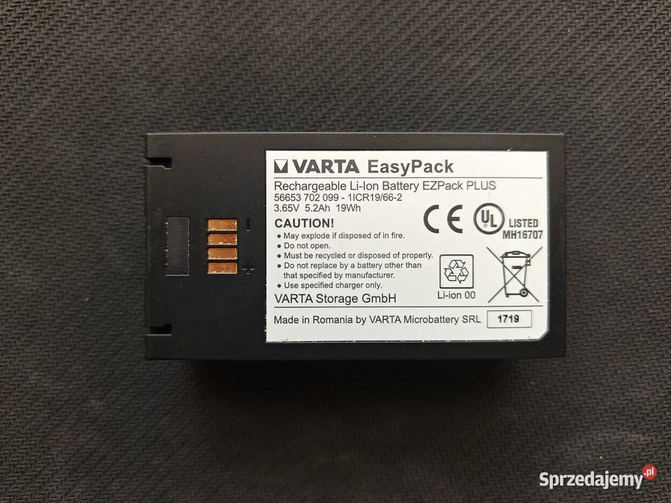 Varta Liion EasyPackPLUS 365V 5200mAh 19Wh Pozostałe