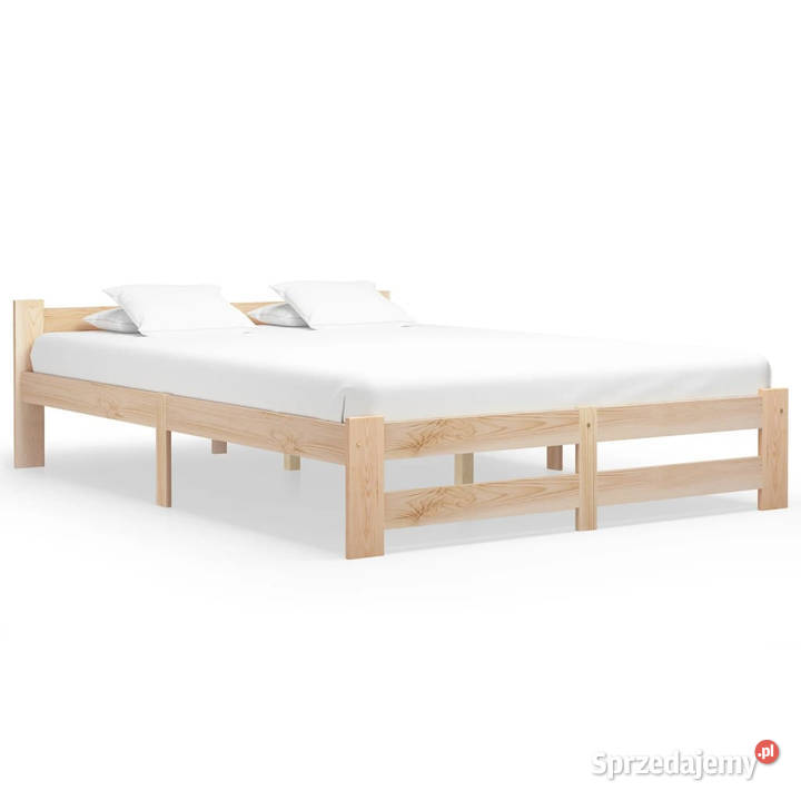 Rama łóżka lite drewno sosnowe 140 x 200 mazowieckie