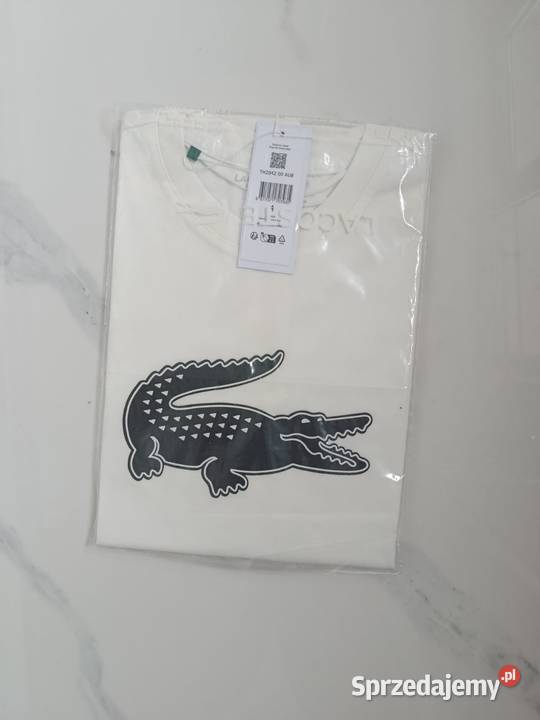 Tshirt męski Lacoste UltraDRY kremowy M nowy brązowy/beżowy podlaskie Białystok