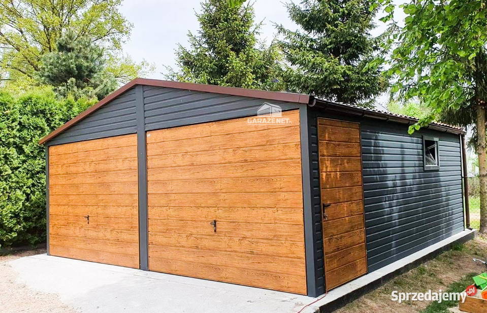 GARAŻ BLASZANY 6m x 55m DWUSPAD 2X BRAMA UCHYLNA Rzeszów