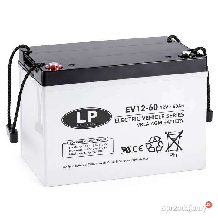 AKUMULATOR AGM LP seria VRLA EV60 12V 636Ah do Sprzęt rehabilitacyjny i ortopedyczny Tarnowskie Góry