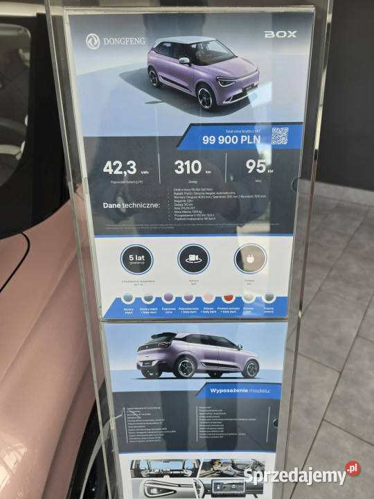 Dongfeng Box 423 kWh 310 zasięg 8Lat Gwarancji małopolskie Tarnów
