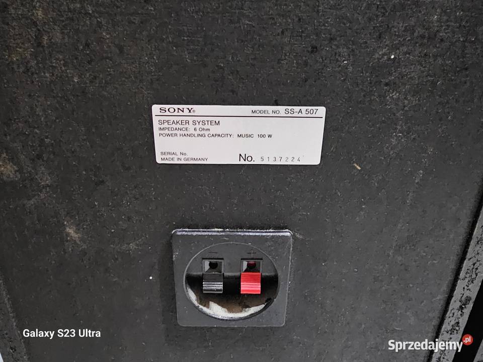 Kolumny SONY SSA 507 JAPAN 3 drożne Gorzów Wielkopolski