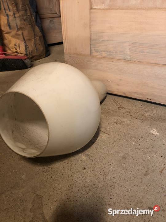 Wysoki szklany klosz kropla wody z otworem Poznań