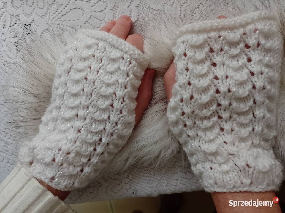 HandmadeEkskluzywne rękawiczki mitenki z Madrytu Kraków