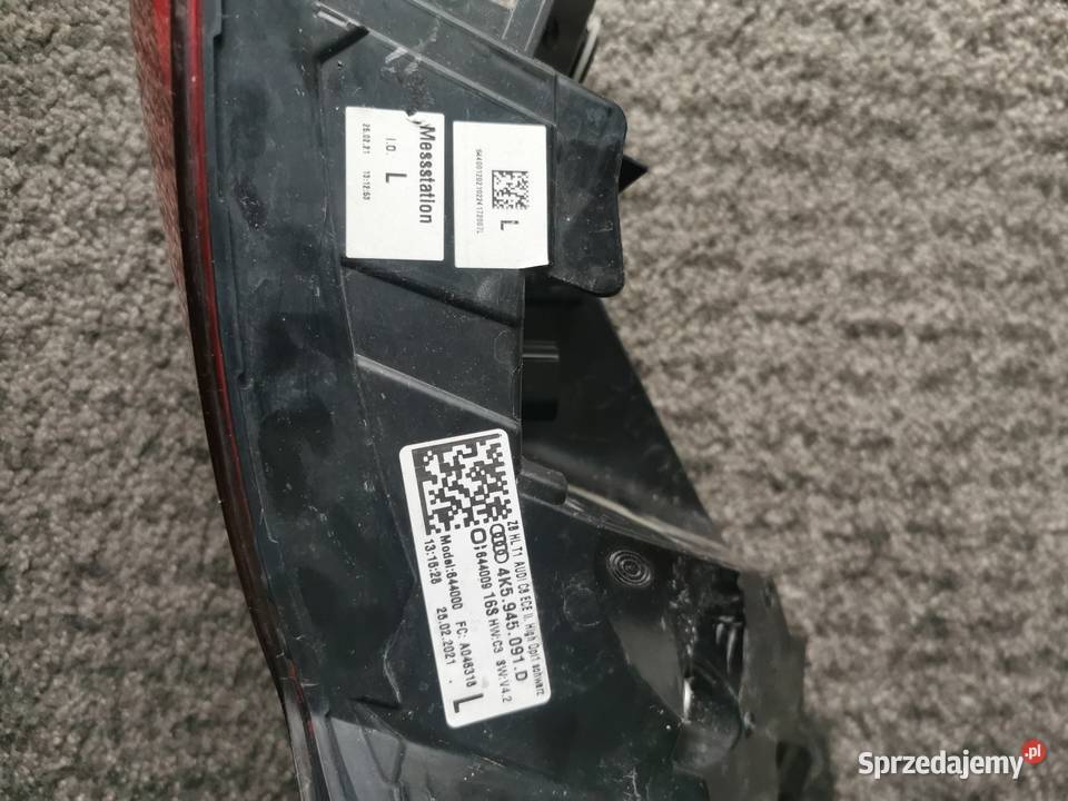 AUDI A6 C8 LAMPA LEWA TYŁ LED 4K5945091D osobowe Lampy tylne Jelenia Góra