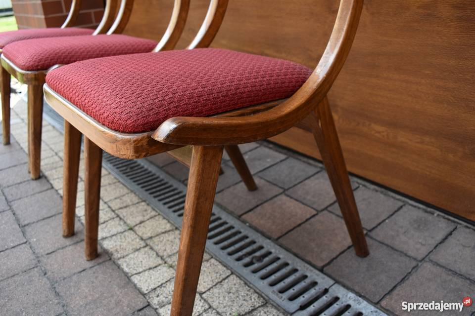 Krzesło Krzesła SKOCZEK PRL Antyk Zabytek KLASYK Antyki, Sztuka, Kolekcje Mikołów