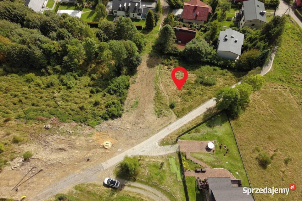 Widokowa działka budowlana 1127 m Bystra Śląska utwardzona