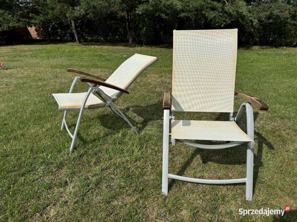 Leżak ogrodowy krzesło aluminiowe fotel na taras mazowieckie Garwolin