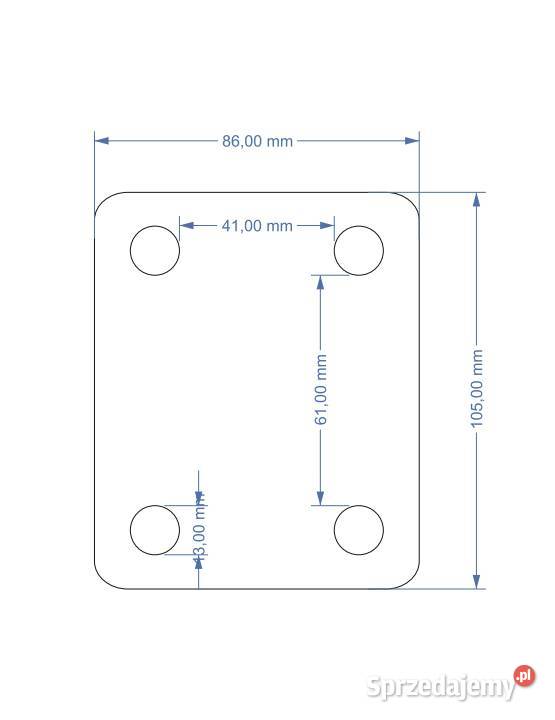 Docisk blacha uchwyt na ramę 40mm M12 0392840 Kamionna