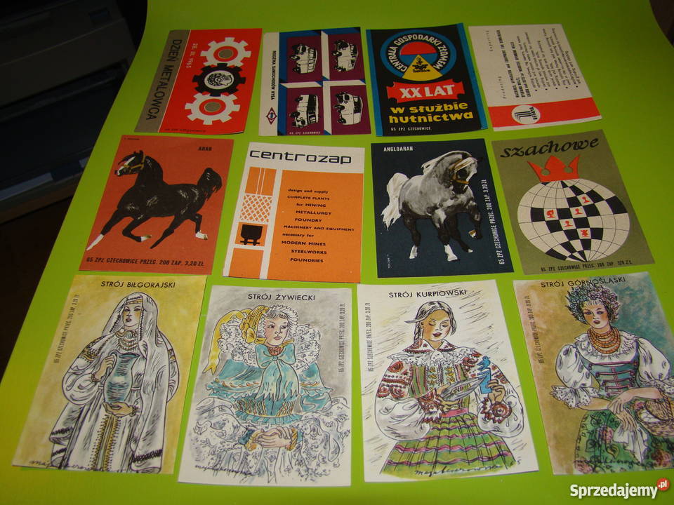 Etykiety zapałczane PRL ok 550 sztuk Mielec