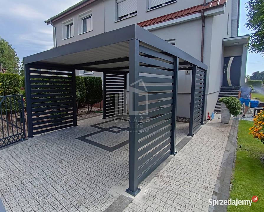 CarPort PREMIUM wiata samochodowa 4x5 antracyt samodzielny Białystok