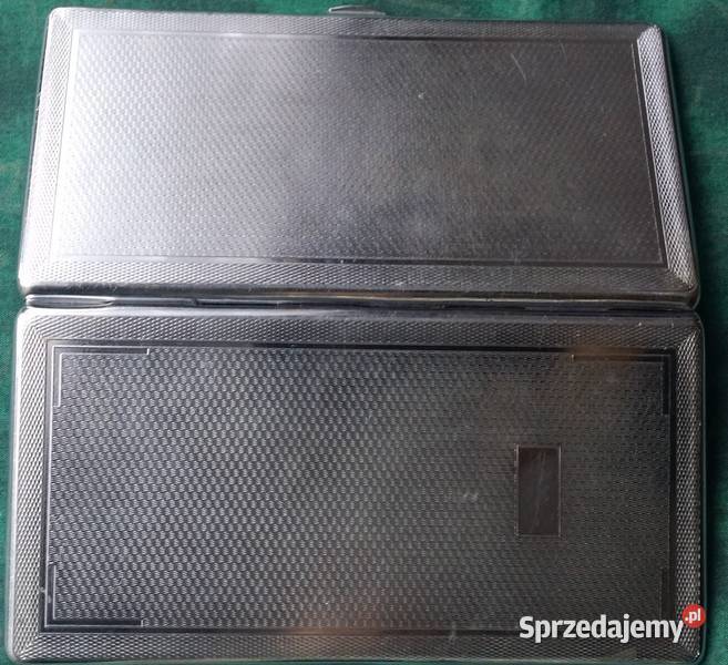 Papierośnica stara angielska chromowolustrzana Kraków