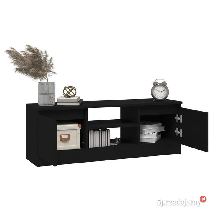 Szafka pod TV z drzwiczkami czarna 102x30x36 Warszawa