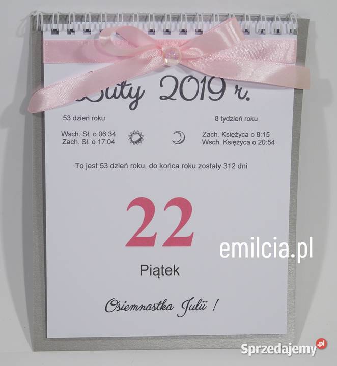 Zaproszenie na urodziny Kartka Kalendarz Spirala Pozostałe lubuskie Zielona Góra