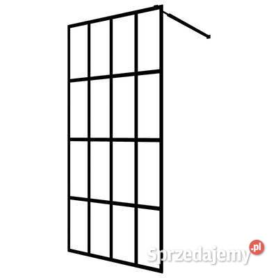 Ścianka prysznicowa z półką czarna 80x195 ESG i mazowieckie Warszawa