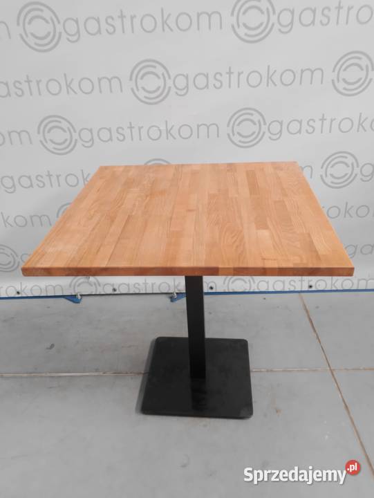 Stół z blatem drewnianym klejonym 75x75x75 dolnośląskie sprzedam