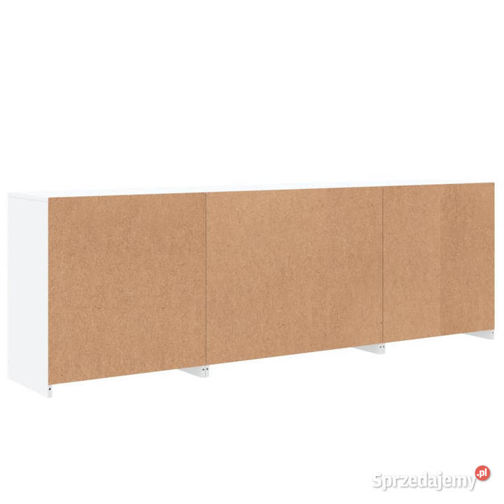 Szafka z oświetleniem LED biała 202x37x67