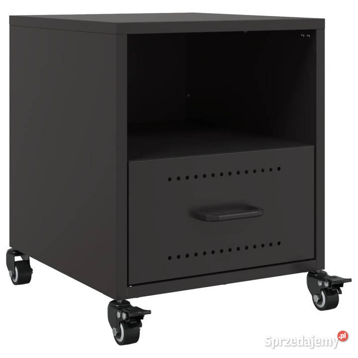 Szafki nocne 2 czarne 36x39x435 stal WM846705 sprzedam