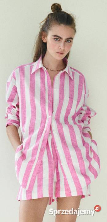 NOWA damska koszula HM Premium Selection M czerwony Łódź