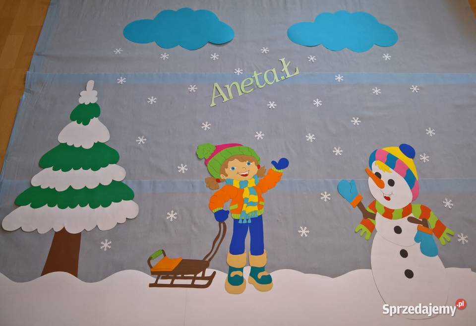 Dekoracje zimowe z brystolu 504102 444