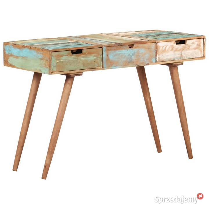 vidaXL Toaletka z lustrem 112x45x76 lite drewno Warszawa